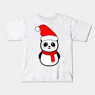 Panda snowman Kids T-Shirt